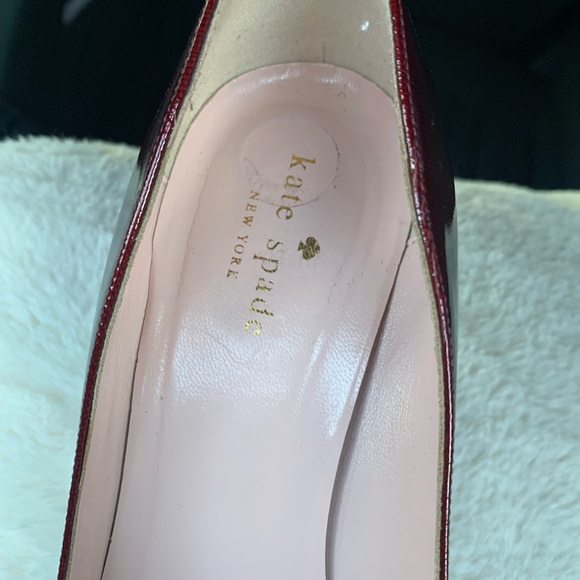 Kate Spade Burgundy Women's Pumps - Picture 3 of 6
